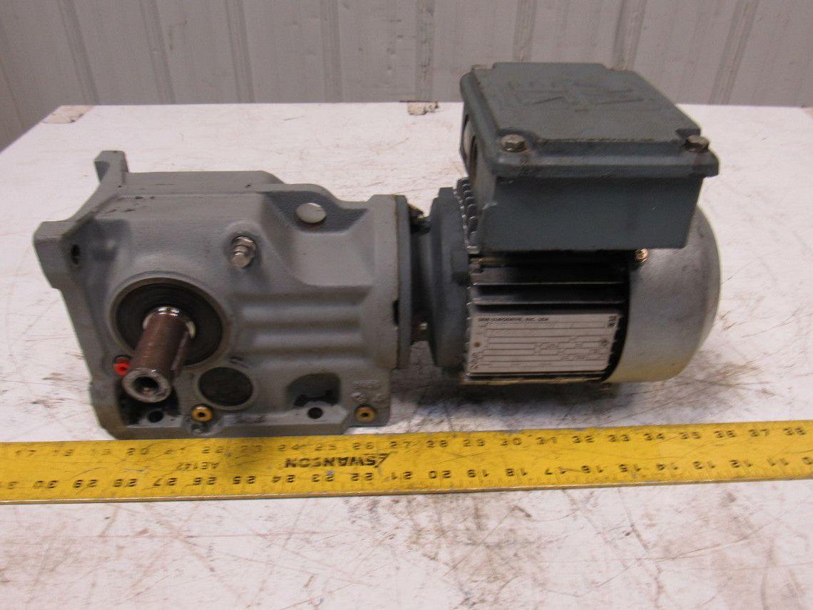 Sew Eurodrive DRS71S4/FG/TH 23:1 Ratio .50Hp 230/460V Dual Output Gear Motor