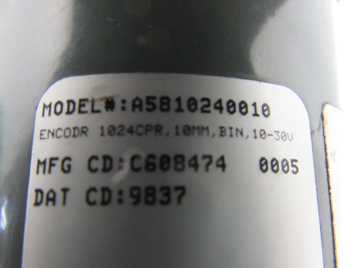 Danaher A5810240010 10-30VDC Optical Rotary Encoder