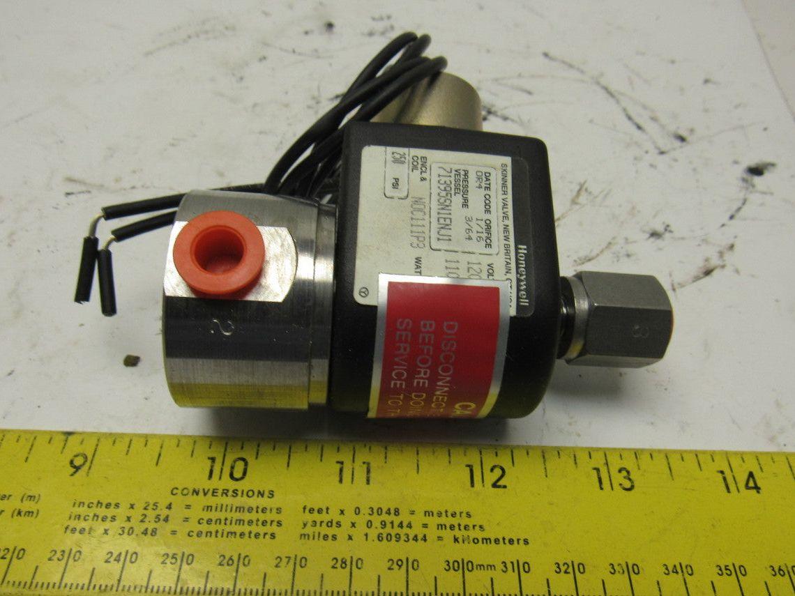 Honeywell 71395SN1ENJ1 250 PSI 120V Solenoid Valve