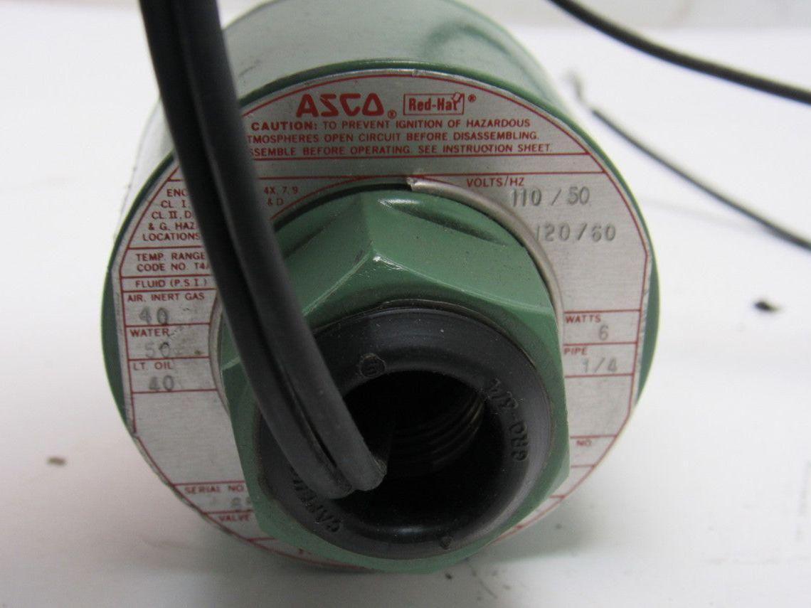 ASCO 8262C54 110V 50/60Hz WOG 40-50PSI 1/4" NPT Solenoid Valve