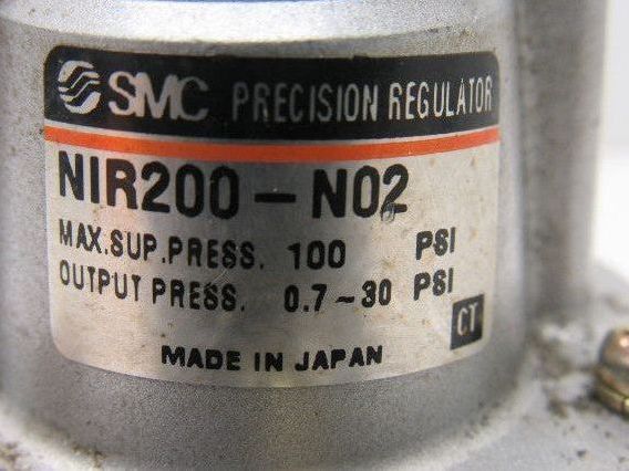 SMC NIR200-N02 100PSI Air Pressure Regulator 1/4" NPT