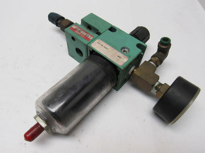 Numatics VK21-02 P21B-02C Airline Filter Regulator With Shut Off