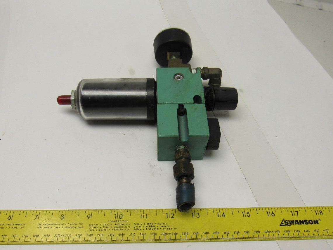 Numatics VK21-02 P21B-02C Airline Filter Regulator With Shut Off
