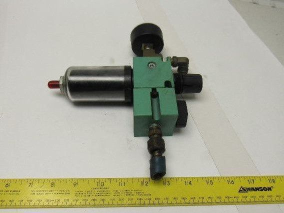 Numatics VK21-02 P21B-02C Airline Filter Regulator With Shut Off