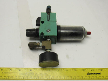 Numatics VK21-02 P21B-02C Airline Filter Regulator With Shut Off