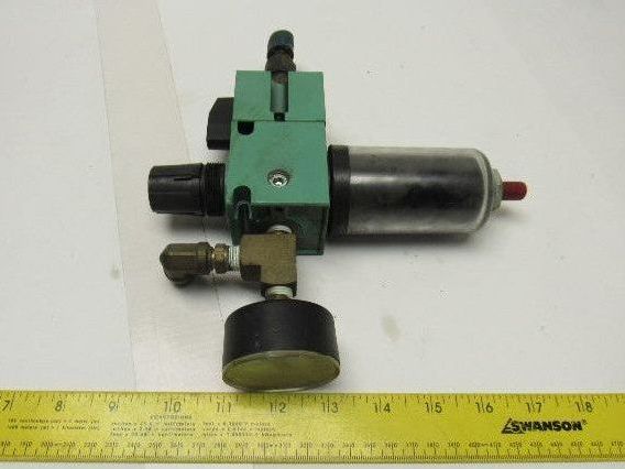 Numatics VK21-02 P21B-02C Airline Filter Regulator With Shut Off