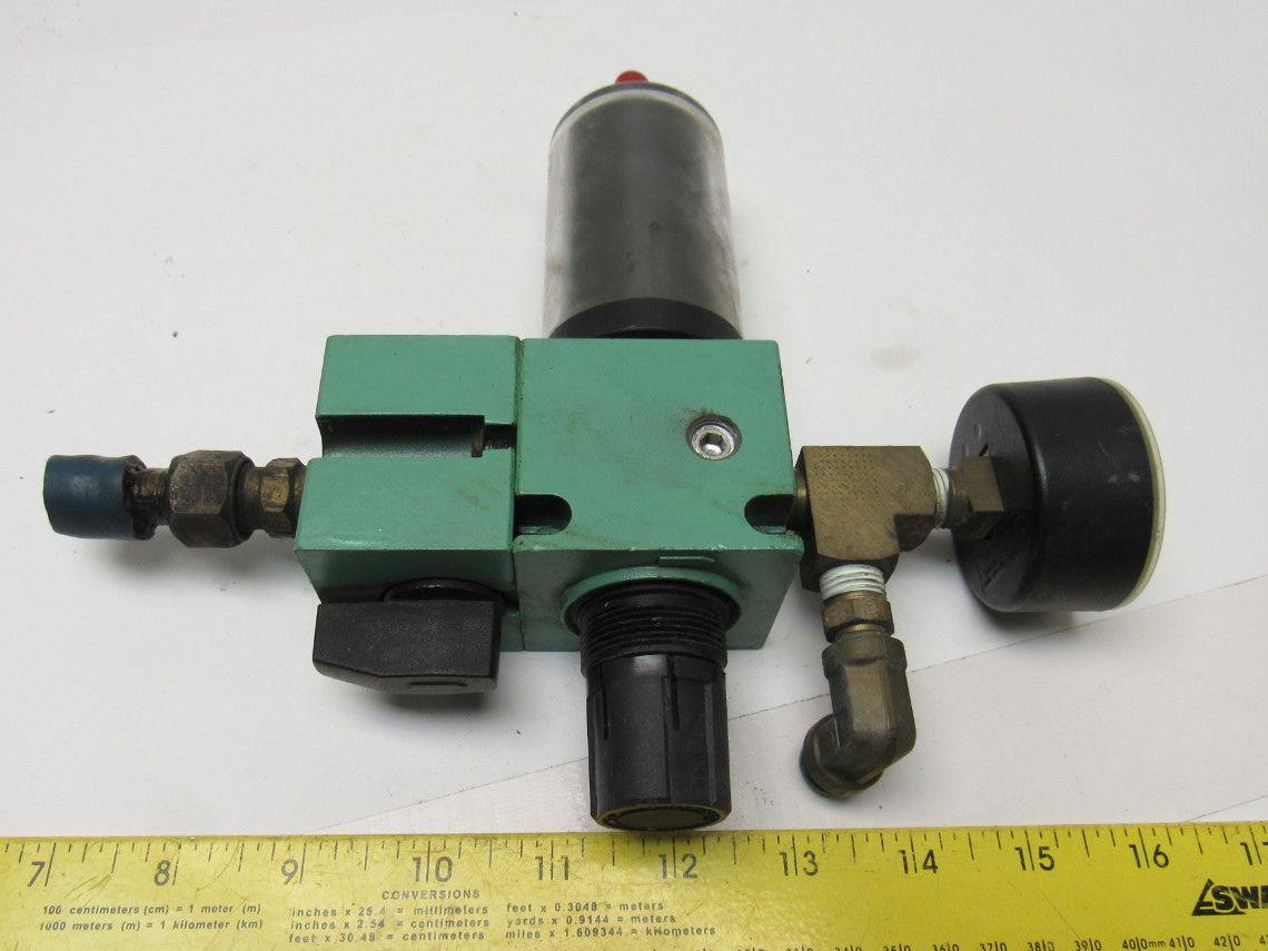 Numatics VK21-02 P21B-02C Airline Filter Regulator With Shut Off