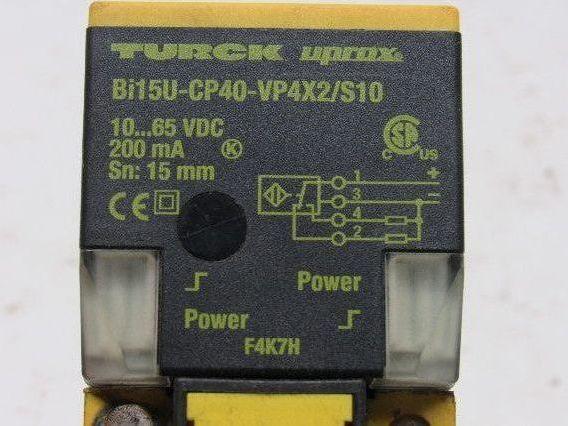 Turck Bi15U-CP40-VP4X2/S10 10...65VDC Inductive Sensor Proximity Switch