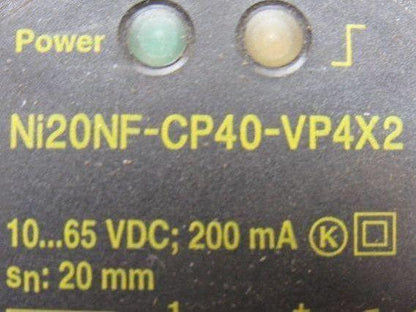 Turck Ni20NF-CP40-VP4X2 Combiprox 10...65VDC Proximity Sensor