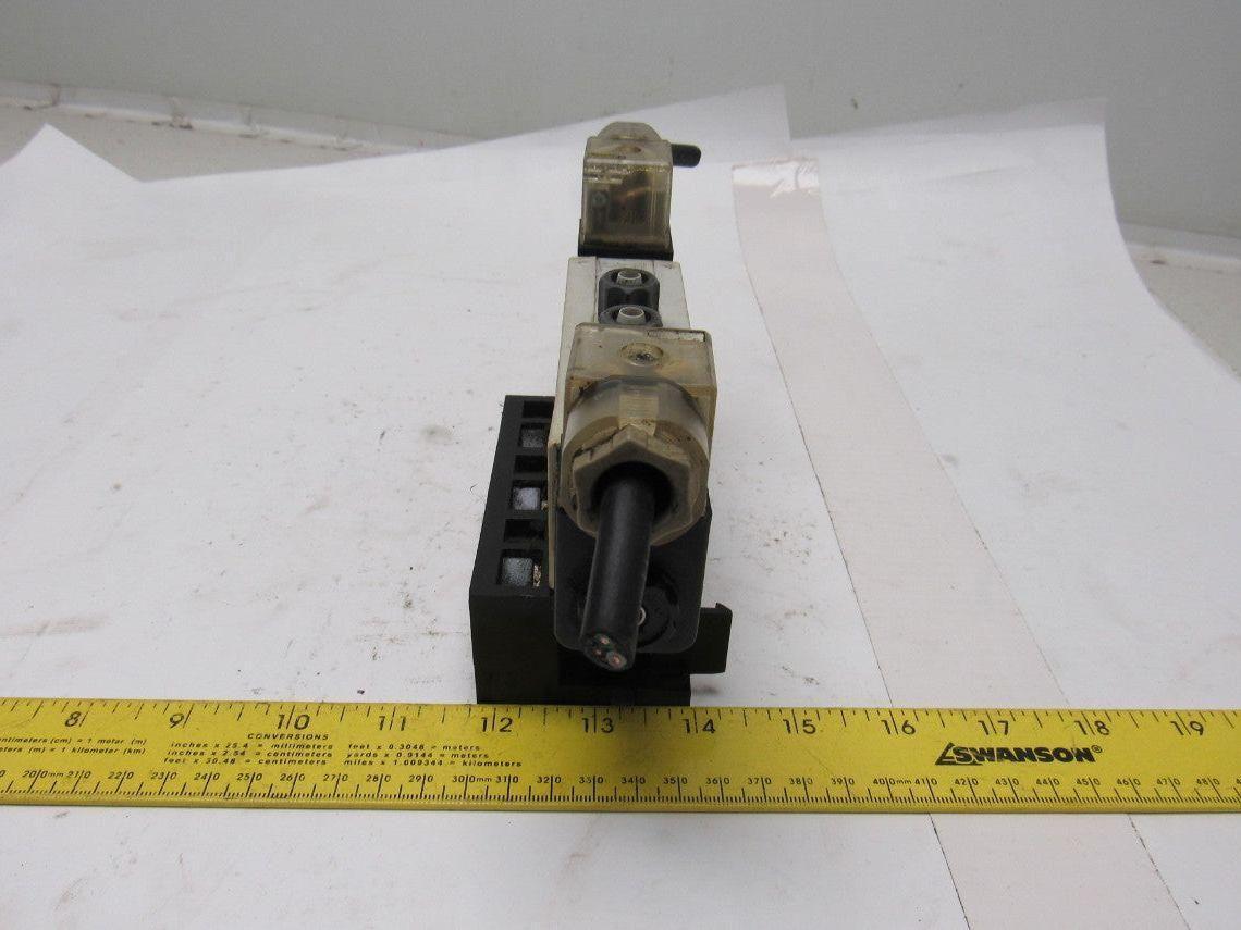 Rexroth R432016670 5/3 Position Closed Center Solenoid Operated Valve 120V Coil