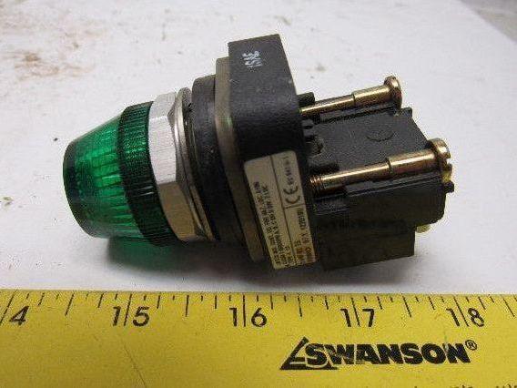 Allen Bradley 800T-P16 120V Pilot Light Lot 4 Green 4 White Lot Of 8
