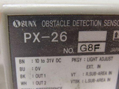 Sunx PX-26 Obstacle Detection Sensor 10-31V DC