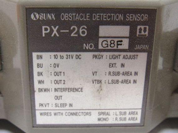 Sunx PX-26 Obstacle Detection Sensor 10-31V DC