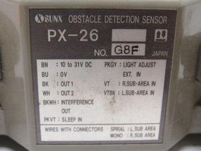 Sunx PX-26 Obstacle Detection Sensor 10-31V DC