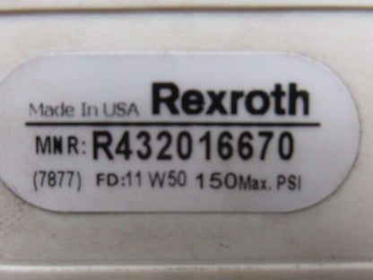 Rexroth R432016670 5/3 Position Closed Center Solenoid Control Valve 120V Coil