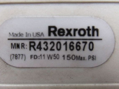 Rexroth R432016670 5/3 Position Closed Center Solenoid Control Valve 120V Coil