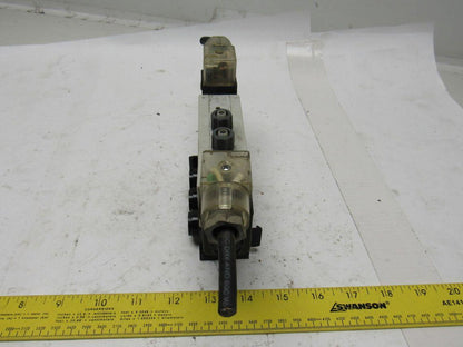 Rexroth R432016670 5/3 Position Closed Center Solenoid Control Valve 120V Coil