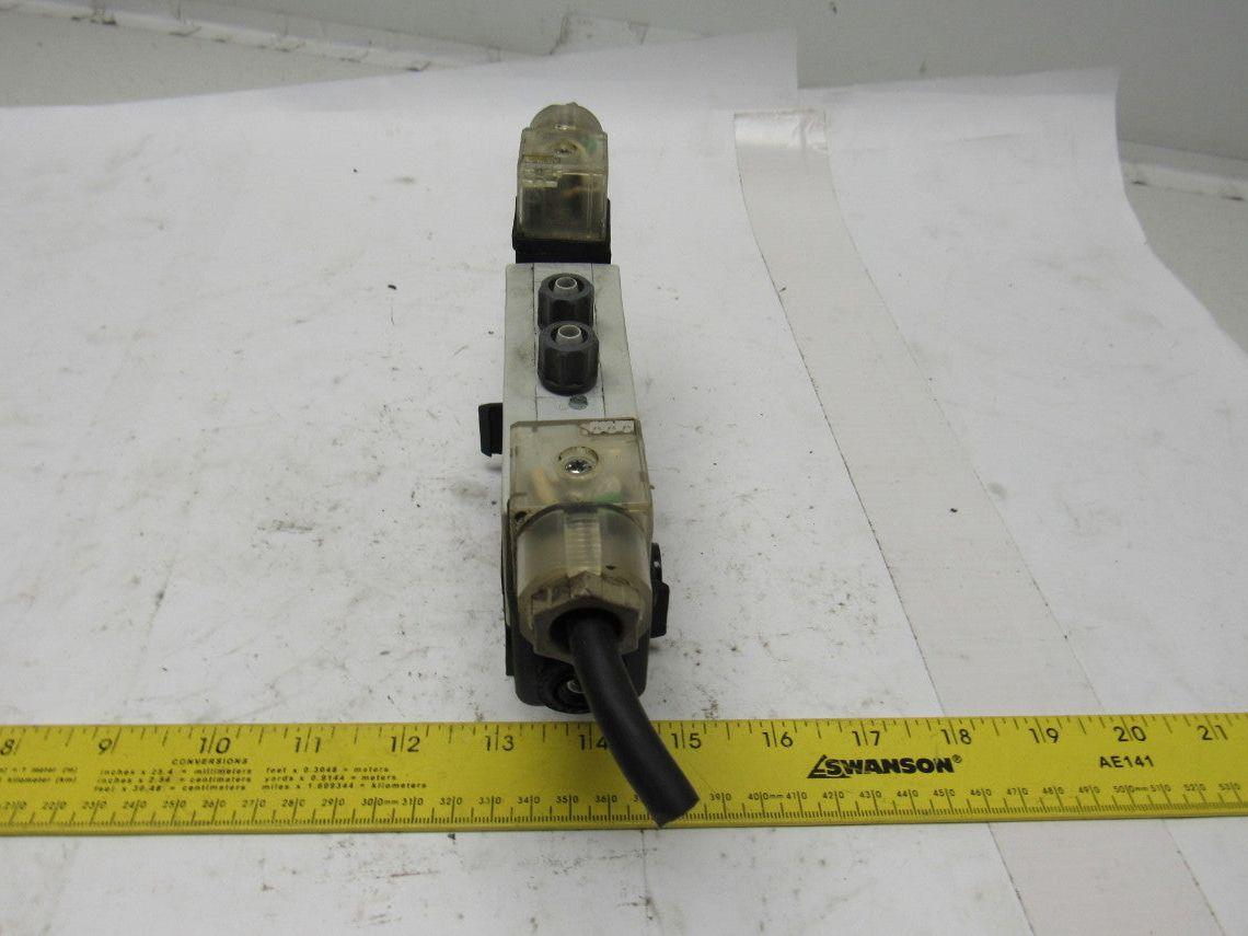 Rexroth R432016670 5/3 Position Closed Center Solenoid Control Valve 120V Coil