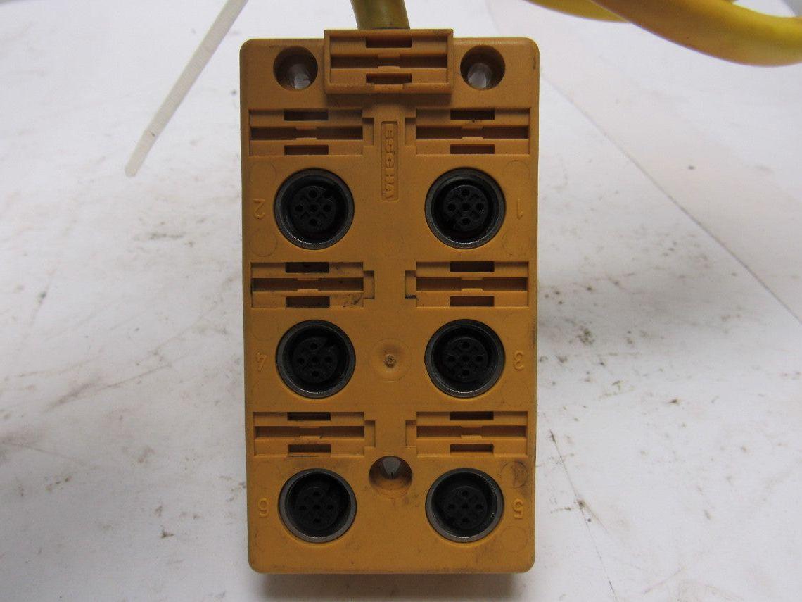 Turck VB 60-5 6 Port Junction Box M12 Eurofast I/O Ports