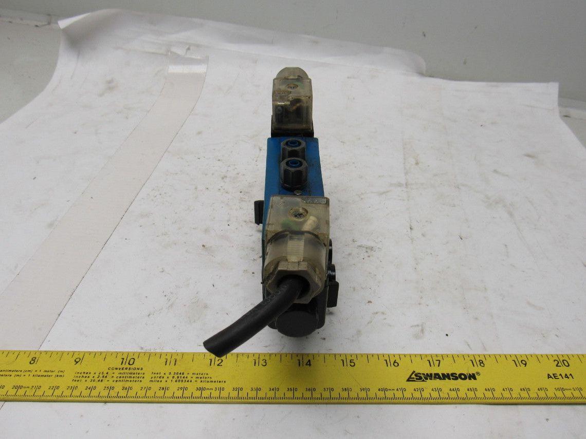 Rexroth PW-067717-00001 4/3 Position Solenoid Operated Poppet Valve 110V Coil