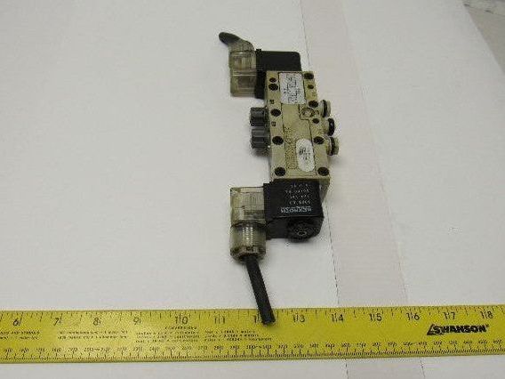 Rexroth R432016670 5/3 Way Closed Center Double Solenoid Air Valve 120V Coil