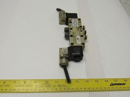 Rexroth R432016670 5/3 Way Closed Center Double Solenoid Air Valve 120V Coil