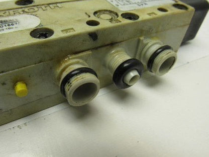 Rexroth R432016670 5/3 Way Closed Center Double Solenoid Air Valve 120V Coil