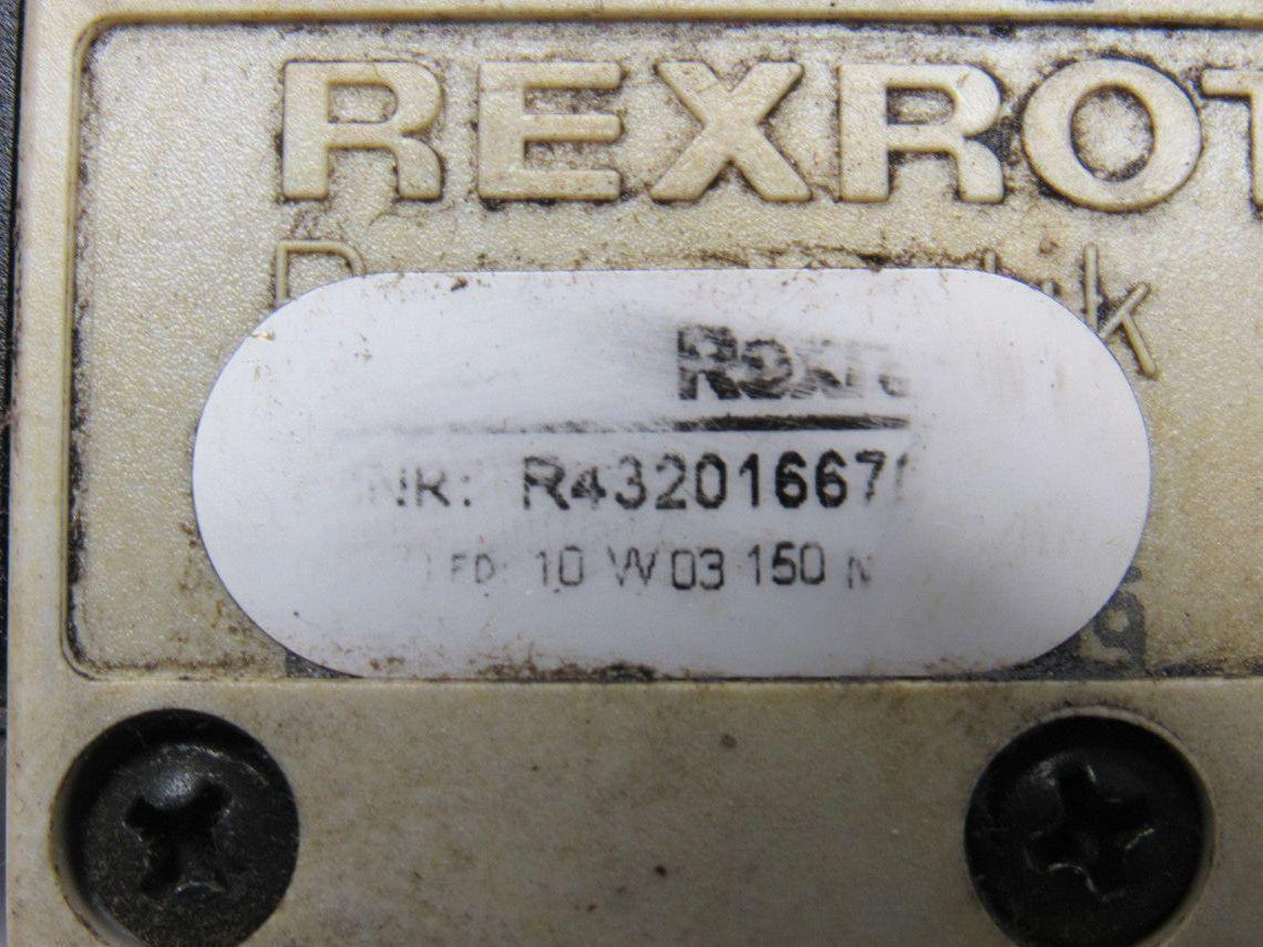 Rexroth R432016670 5/3 Way Closed Center Double Solenoid Air Valve 120V Coil