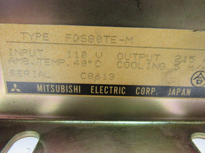 Mitsubishi FDS80TE-M 110V Input 215A Output Diode Assembly