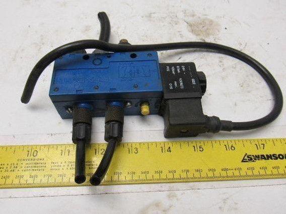 Rexroth P-031163-00005 5/2 Position Solenoid Control Valve 24V Coil