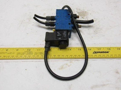 Rexroth P-031163-00005 5/2 Position Solenoid Control Valve 24V Coil