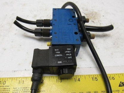 Rexroth P-031163-00005 5/2 Position Solenoid Control Valve 24V Coil