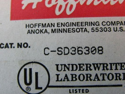 Hoffman C-SD36308 Steel Hinged Door Electrical Enclosure 36"x30"x8" W/Back Plate