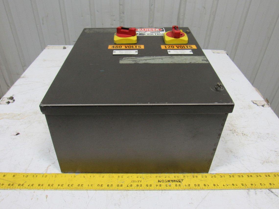 Hoffman A-20C16BLP Electrical Enclosure 20x16x8" Fusible Disconnect Control Box