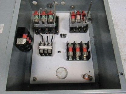 Hoffman A-20C16BLP Electrical Enclosure 20x16x8" Fusible Disconnect Control Box