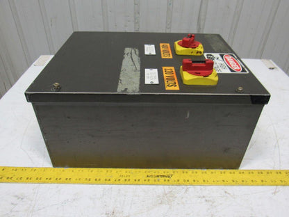 Hoffman A-20C16BLP Electrical Enclosure 20x16x8" Fusible Disconnect Control Box