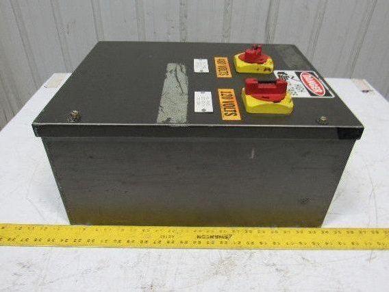 Hoffman A-20C16BLP Electrical Enclosure 20x16x8" Fusible Disconnect Control Box