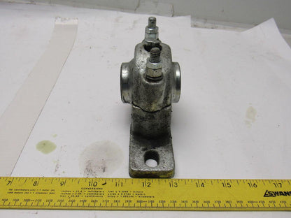 1-1/4" ID Self Aligning Spherical Bronze Sleeve 2 Bolt Bearing Block