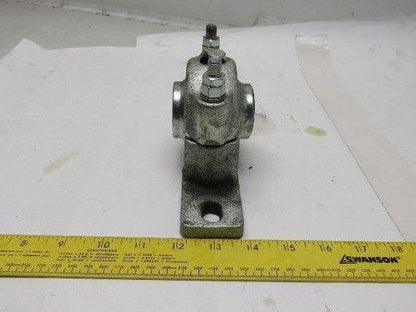1-1/4" ID Self Aligning Spherical Bronze Sleeve 2 Bolt Bearing Block