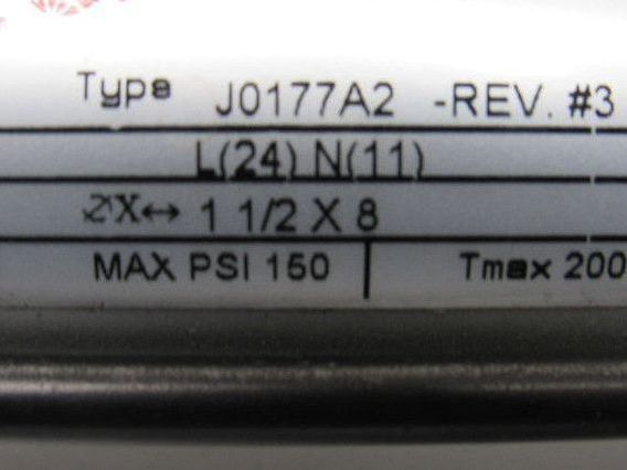 Norgren J0177A2 Rev #3 Pneumatic Tie Rod Cylinder 1-1/2" Bore 7-5/8" Stroke