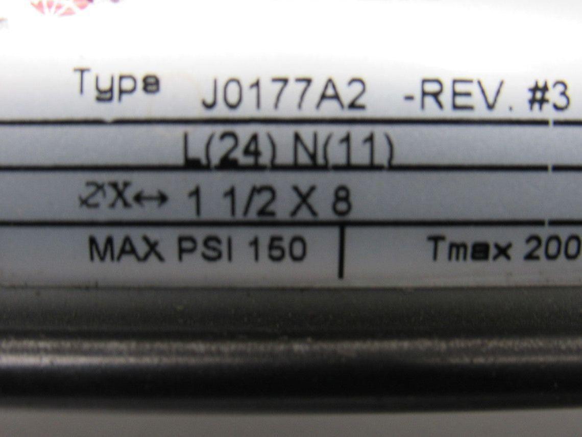 Norgren J0177A2 Rev #3 Pneumatic Tie Rod Cylinder 1-1/2" Bore 7-5/8" Stroke