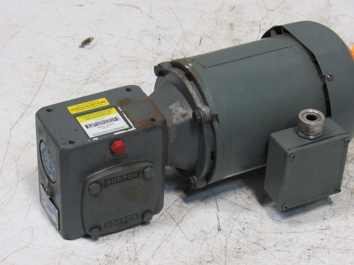 Boston Gear F71810ZB5J 10:1 Ratio .5 1/2Hp 3Ph 208-230/460V Electric Gear Motor
