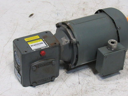Boston Gear F71810ZB5J 10:1 Ratio .5 1/2Hp 3Ph 208-230/460V Electric Gear Motor