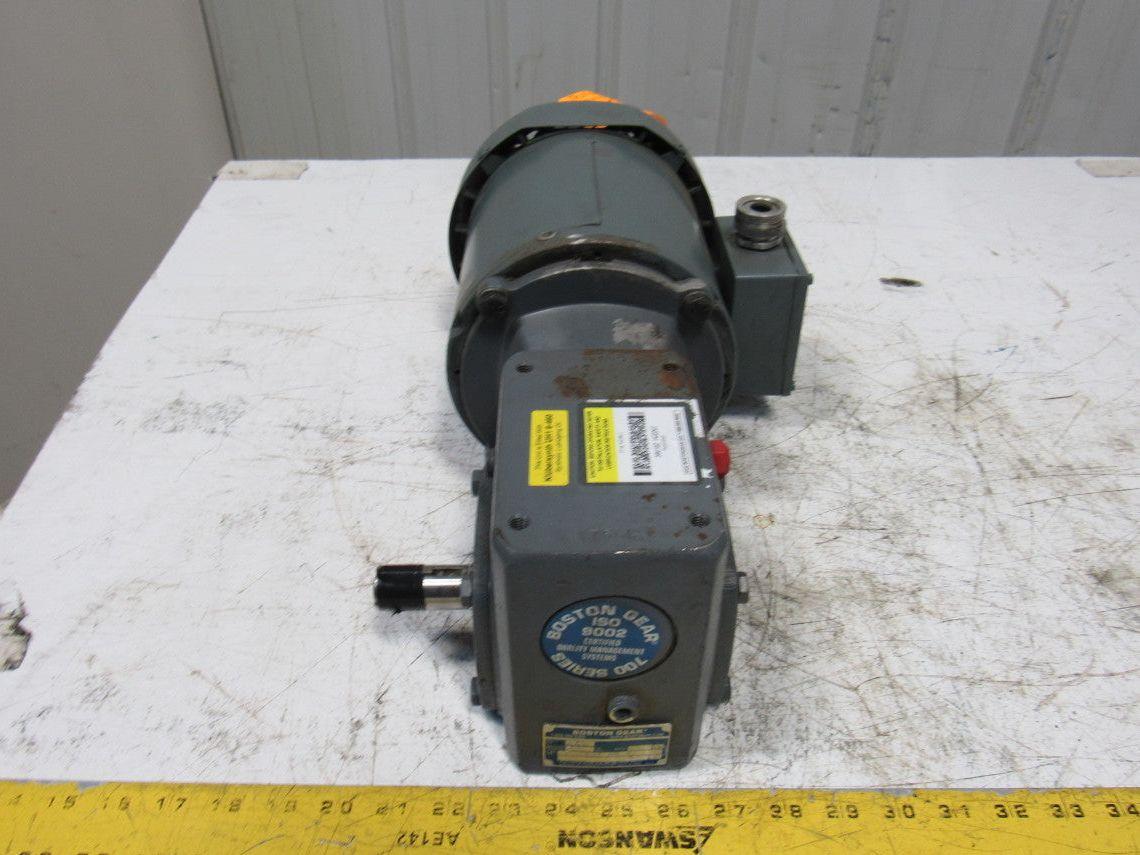 Boston Gear F71810ZB5J 10:1 Ratio .5 1/2Hp 3Ph 208-230/460V Electric Gear Motor