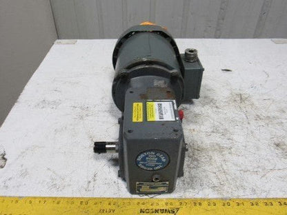 Boston Gear F71810ZB5J 10:1 Ratio .5 1/2Hp 3Ph 208-230/460V Electric Gear Motor