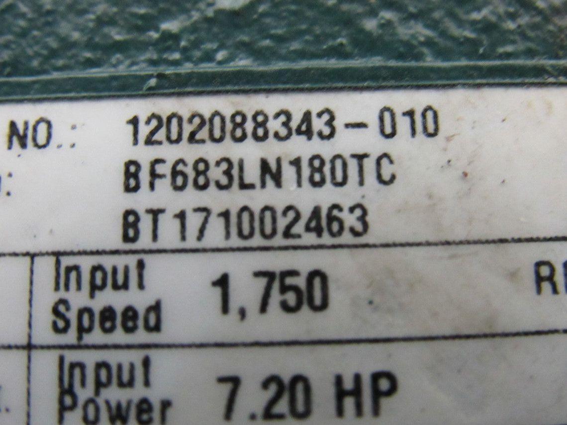 Dodge BF683LN180TC 27.99:1 Ratio 1750RPM Input 62.5RPM Hollow Shaft Gearbox
