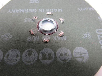 CGW 5" X5/8-11  36 Grit  Quick Lock Ceramic Blend Disc 12200 RPM Max lot of 25