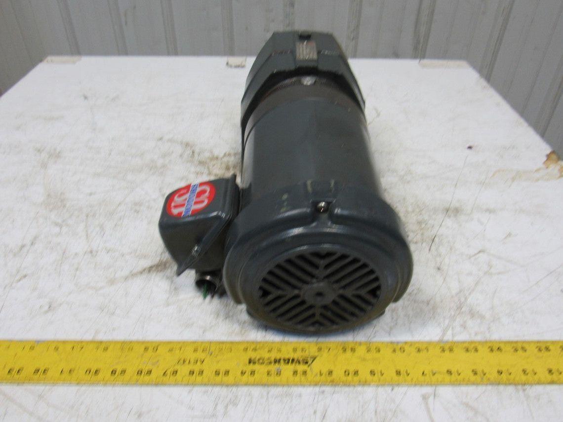 US Motors E190A 22.4:1 Ratio 78RPM 208-230/460V 3Ph Inline Helical Gear Motor