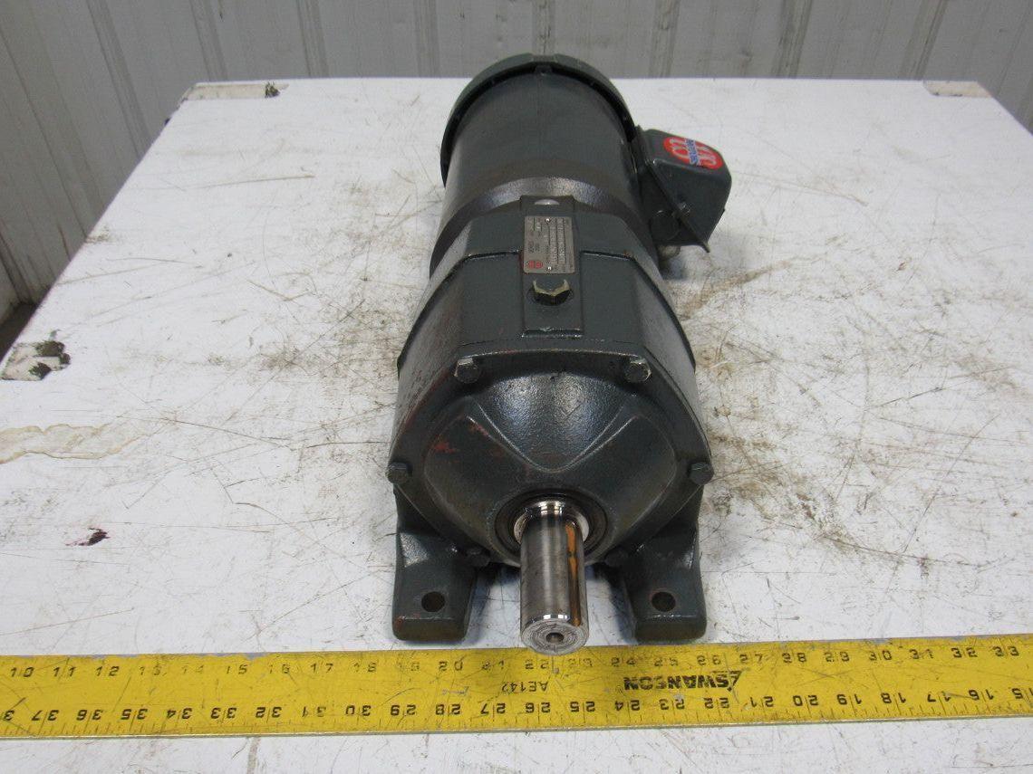 US Motors E190A 22.4:1 Ratio 78RPM 208-230/460V 3Ph Inline Helical Gear Motor