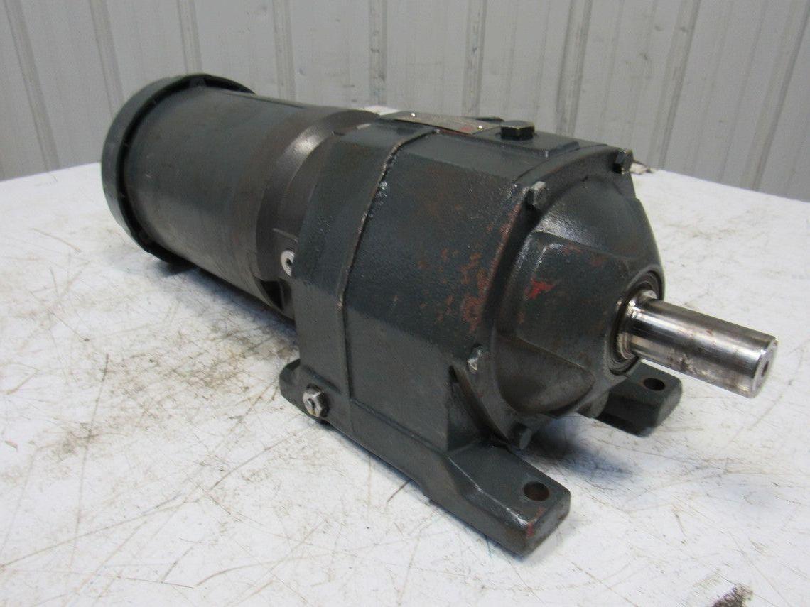 US Motors E190A 22.4:1 Ratio 78RPM 208-230/460V 3Ph Inline Helical Gear Motor